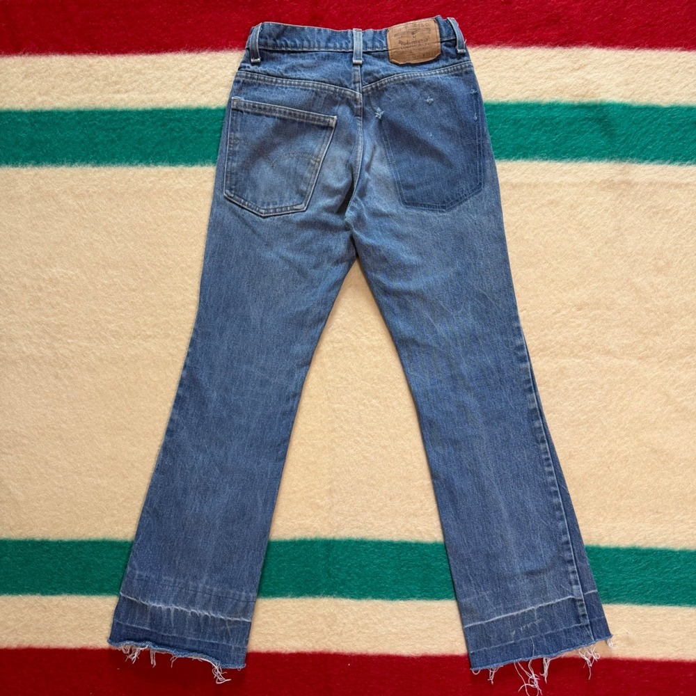 Vintage Levis 517 Orange Tab Ghost Pocket Bootcut Jeans 80s 26x29